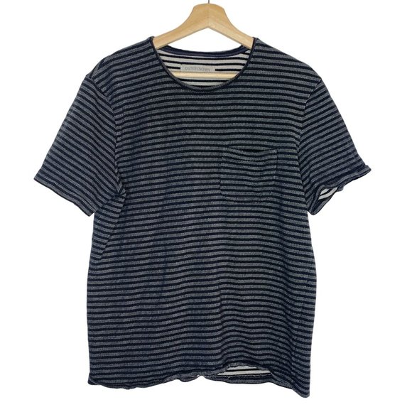 Outerknown Other - OUTERKNOWN Striped Textured Pocket T-Shirt Short Sleeve Organic Cotton Large